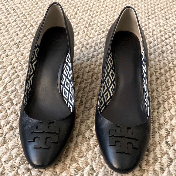 Tory Burch Shoes - Tory Burch Leather Wedge Heels